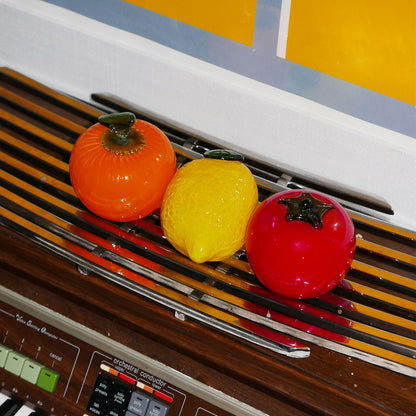 glass fruit & veg