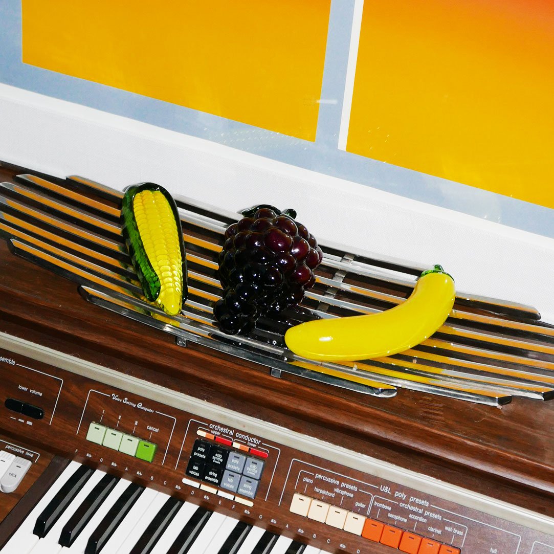 glass fruit & veg