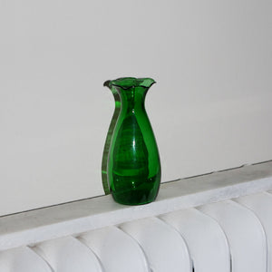 emerald green bud vase