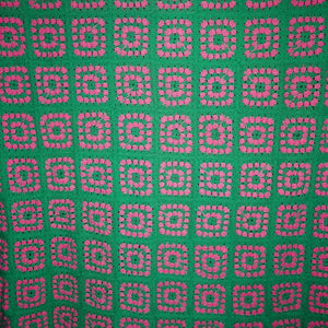 pink + green crochet blanket black dot shops vintage