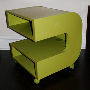 green c shaped side table