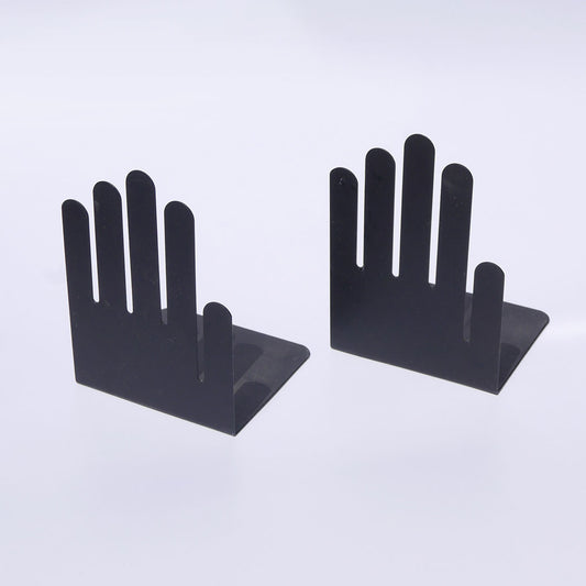 1980s metal hand bookends