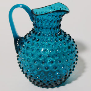 bohemian czech hobnail glass pitcher