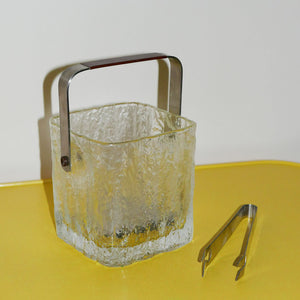icicle glass ice bucket