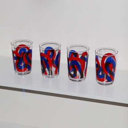 4x vintage ikea glasses