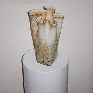 marbleized handkerchief vase
