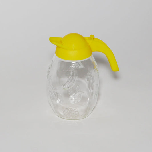 vintage glass fruit punch jug