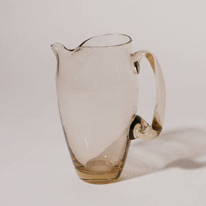 light amber glass jug