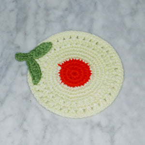 hand knit potholder set