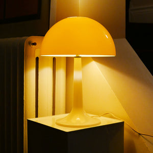 powder yellow mushroom lamp
