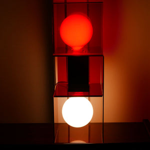 space age lucite lamp