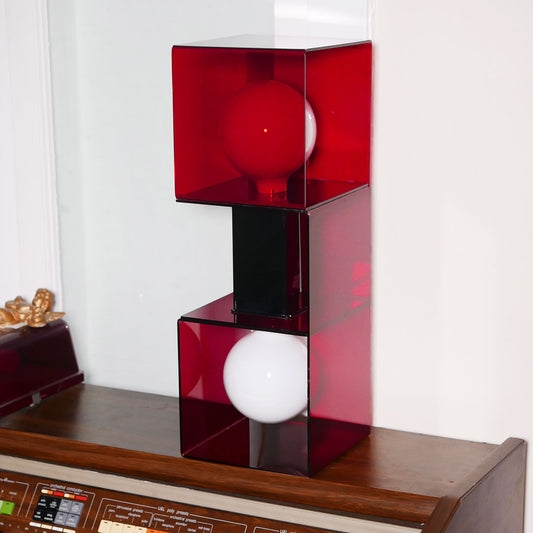 space age lucite lamp