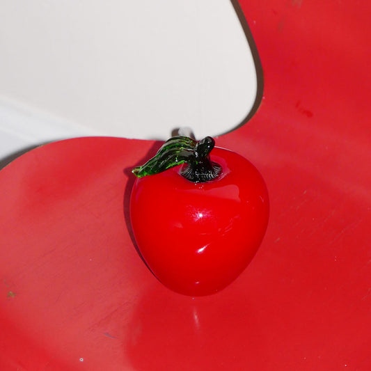 large glass apple