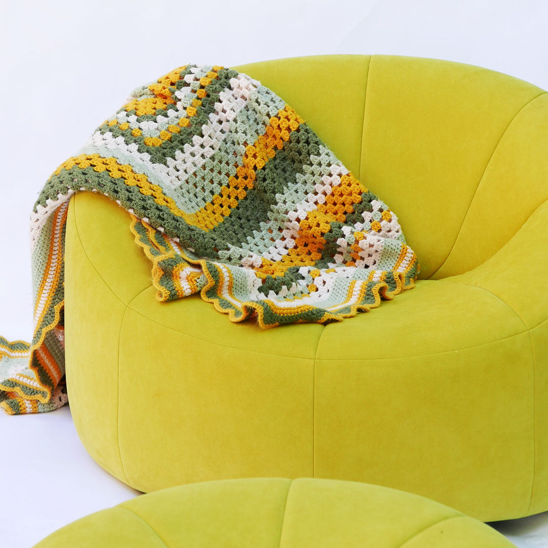 ligne roset yellow pumpkin lounge set