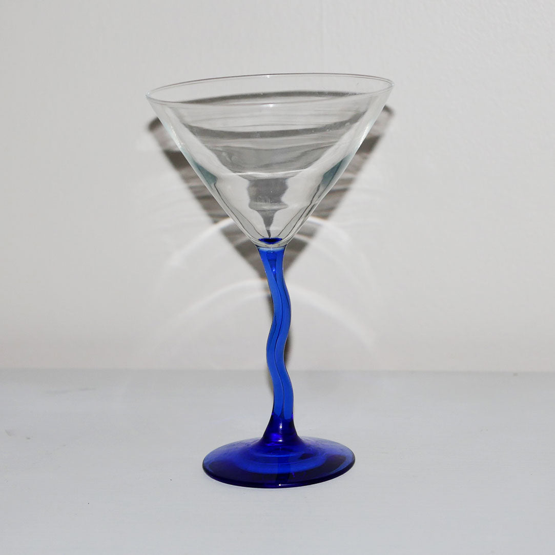 wavy martini glasses