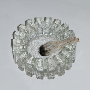 mcm glass ashtray