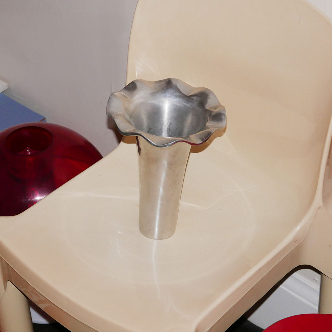 metal vase