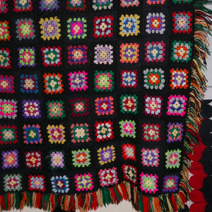 mini granny square crochet blanket