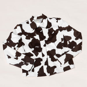 MK cow print jacket