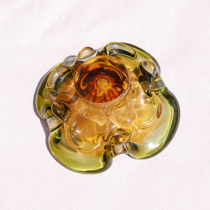 olive art glass