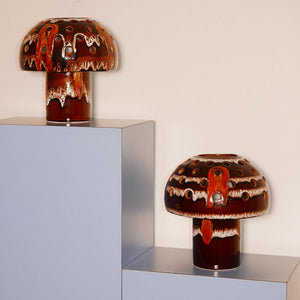 ceramic mushroom lamp by maurice chalvignac