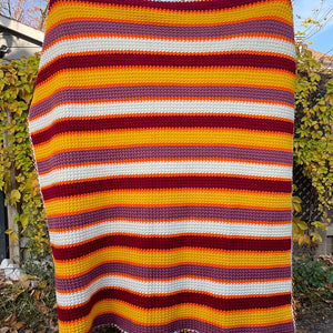 neon knit blanket