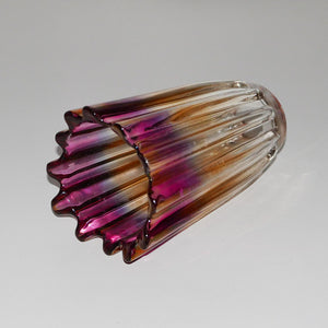 iridescent ombre glass vase