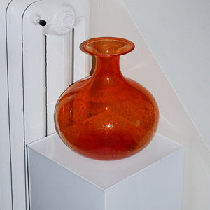 orange decorative vase