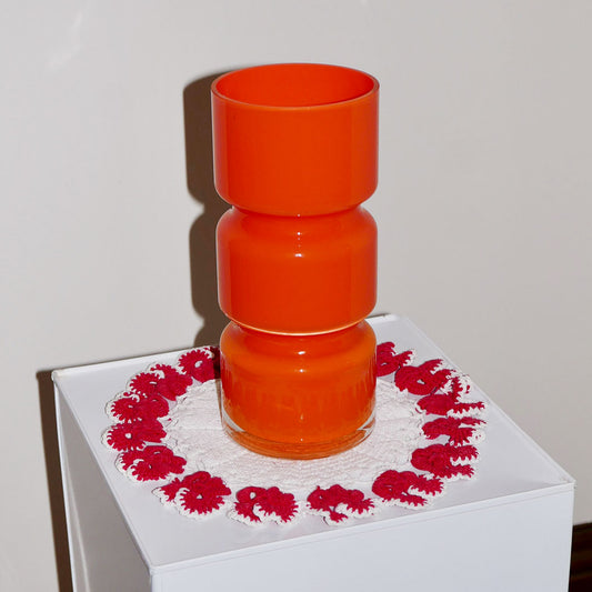 orange vase