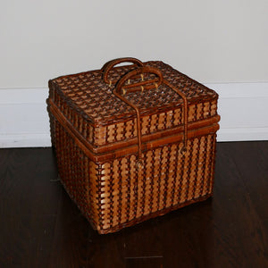vintage rattan picnic set