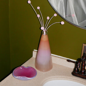 pink cone vase