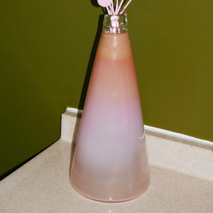 pink cone vase ombre