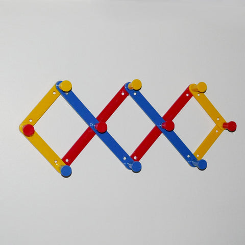 80s plastic expandable wall rack