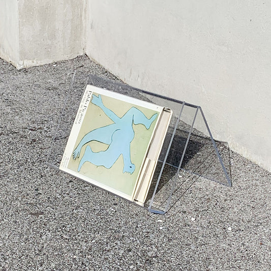 vintage lucite magazine rack
