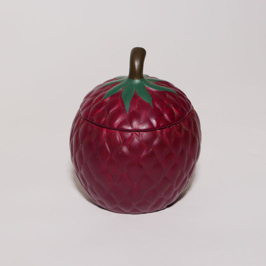 ceramic raspberry candle
