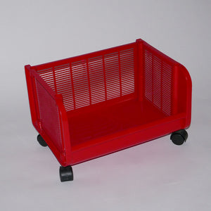 rolling red cart