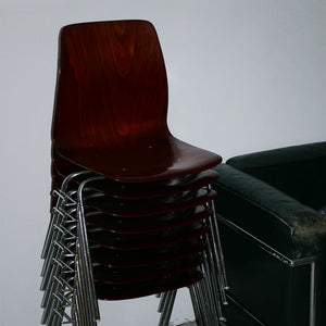 pagholz bent rosewood dining chairs (8 available)