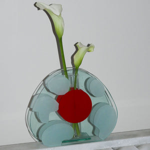 glass stem vase