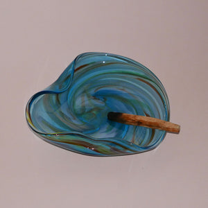 art glass swirl catchall
