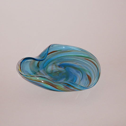 art glass swirl catchall