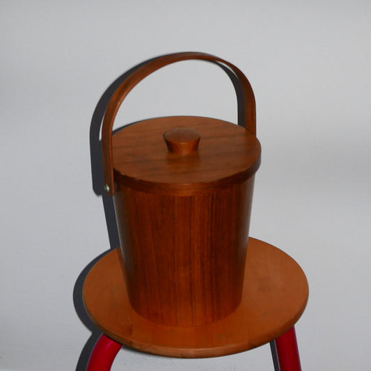 teak ice bucket
