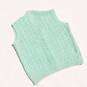 seafoam knit vest