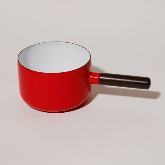 mcm enamel saucepan with wood handle