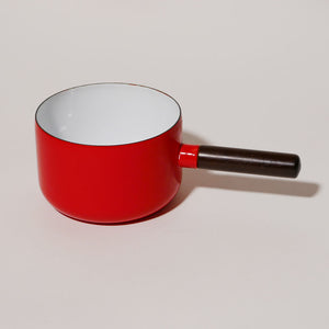 mcm enamel saucepan with wood handle