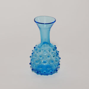 baby blue empoli hobnail vase
