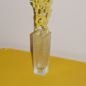 icicle glass stem vase