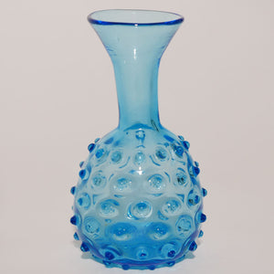 baby blue empoli hobnail vase