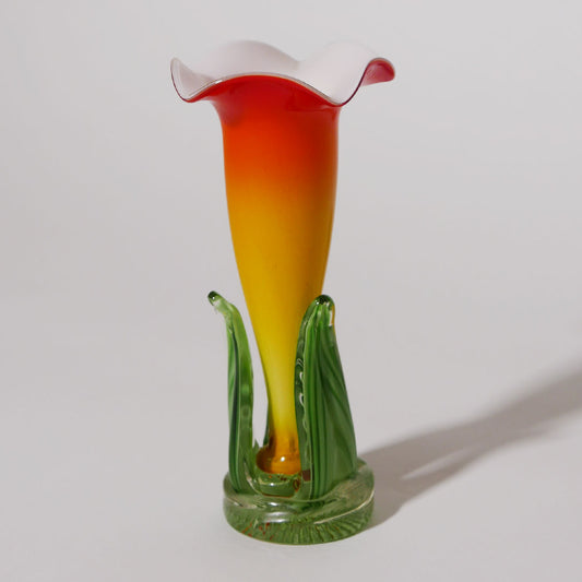 glass tulip decorative vase