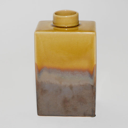 retangular ceramic vase