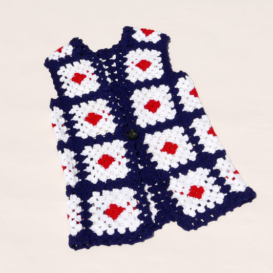 vintage crocheted vest